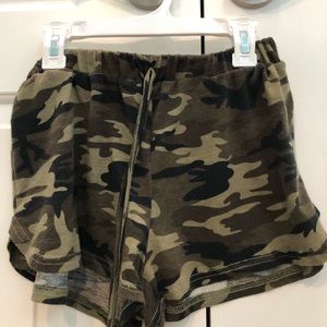 Camo booty shorts